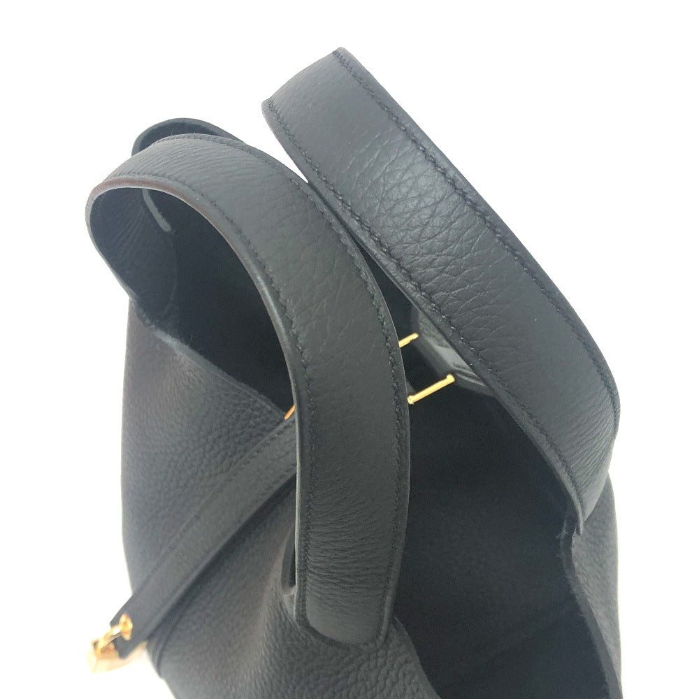 HERMES ピコタンロックPM ピコタン PM カバン バッグ K刻 ハンドバッグ トゴ レディース G金具 ブラック