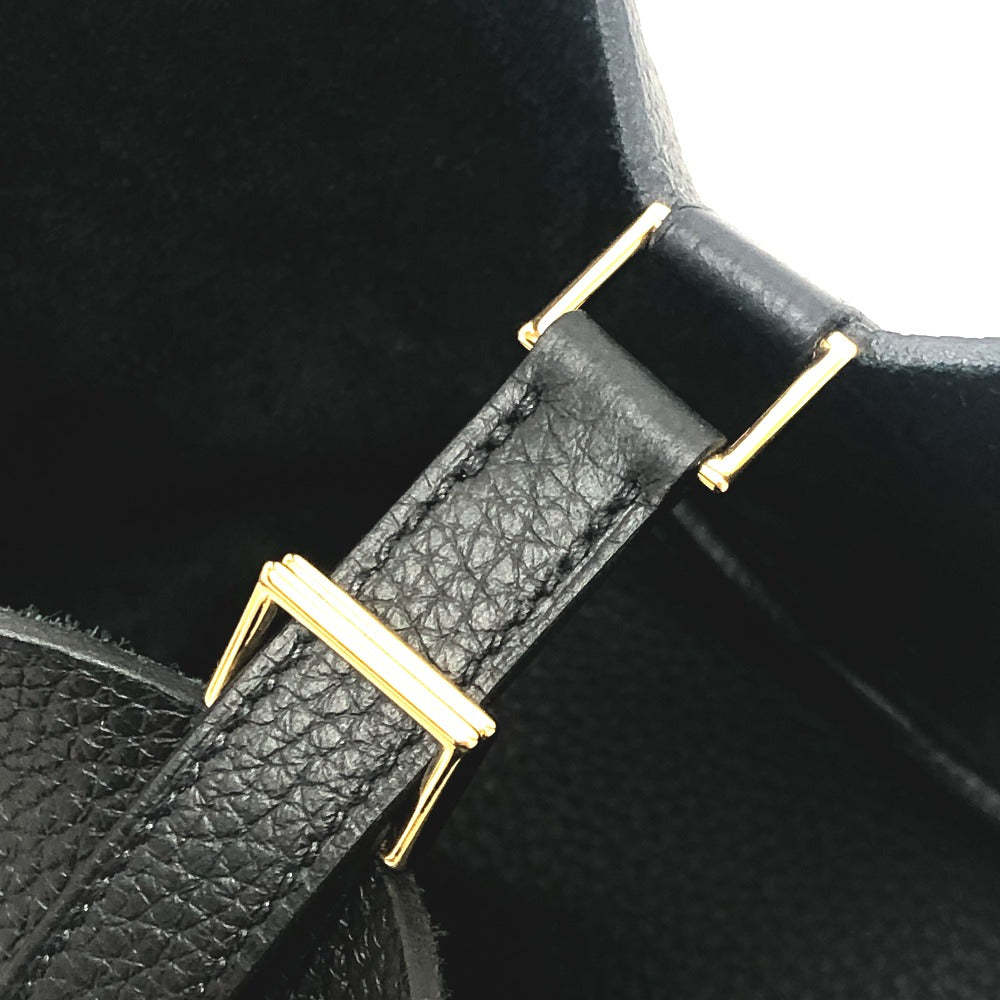 HERMES ピコタンロックPM ピコタン PM カバン バッグ K刻 ハンドバッグ トゴ レディース G金具 ブラック