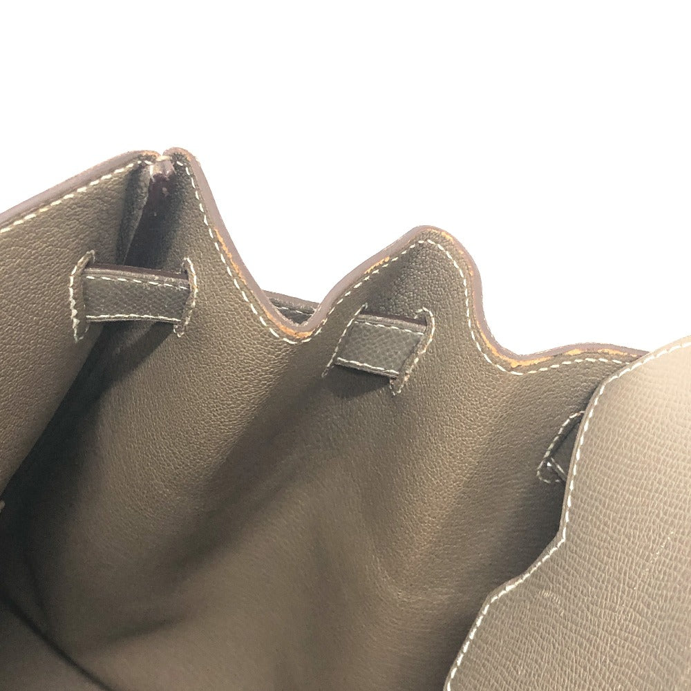 HERMES Birkin40 Birkin 40 bag Hand Bag Epsom Etoupe Brown/SilverHardware Used
