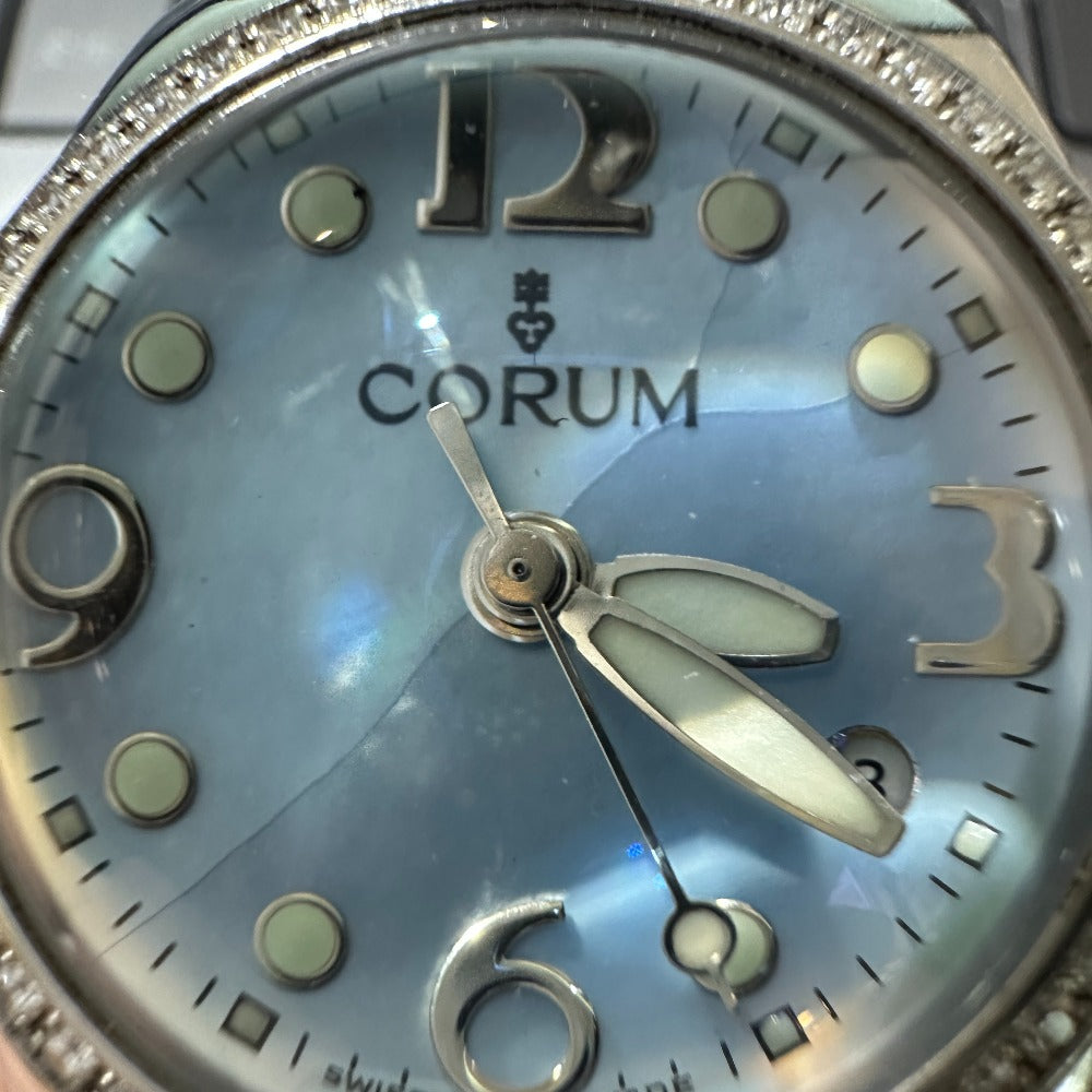 CORUM 39.151.47 レディースウォッチ バブル ダイヤベゼル 腕時計 SS レディース ブルー - brandshop-reference