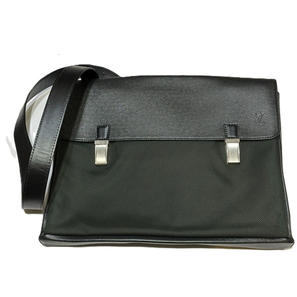 LOUIS VUITTON M30882 Taiga Saratov GM Shoulder Bag, Taiga Leather, Women's, Ardoise