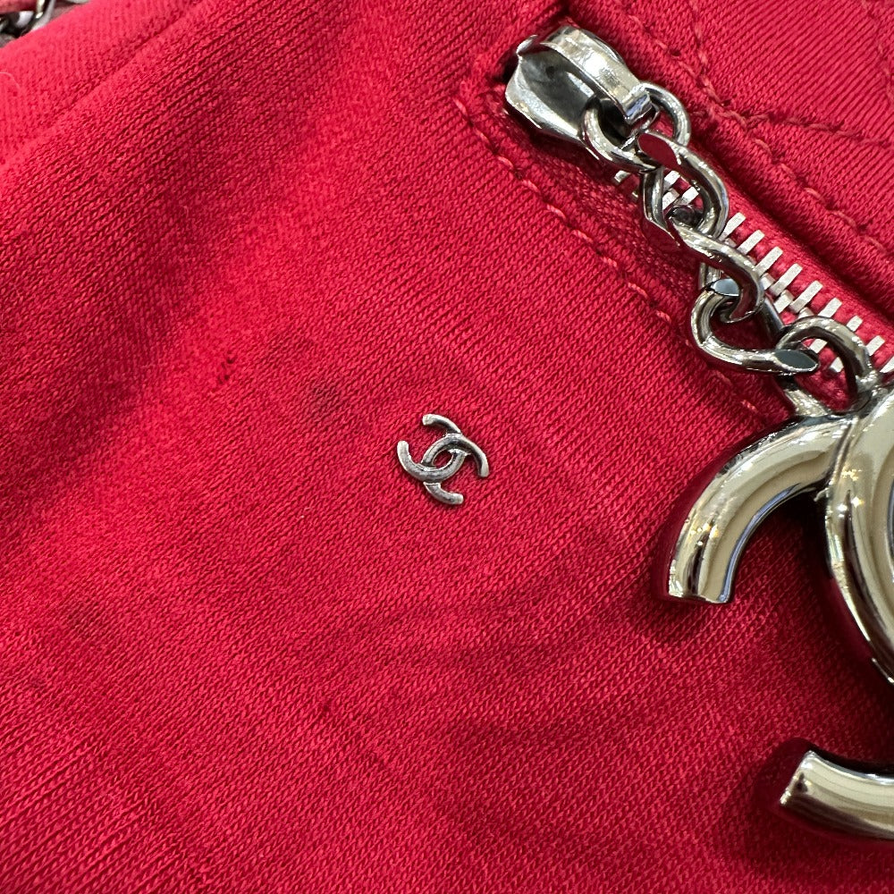 CHANEL ポシェット CC ココマーク マトラッセ キルティング カバン 斜め掛け ショルダーバッグ コットン レディース レッド