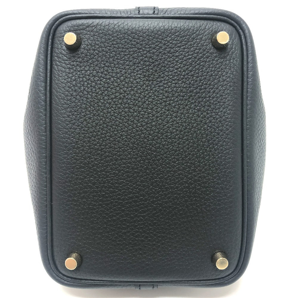 HERMES ピコタンロックPM ピコタン PM カバン バッグ K刻 ハンドバッグ トゴ レディース G金具 ブラック