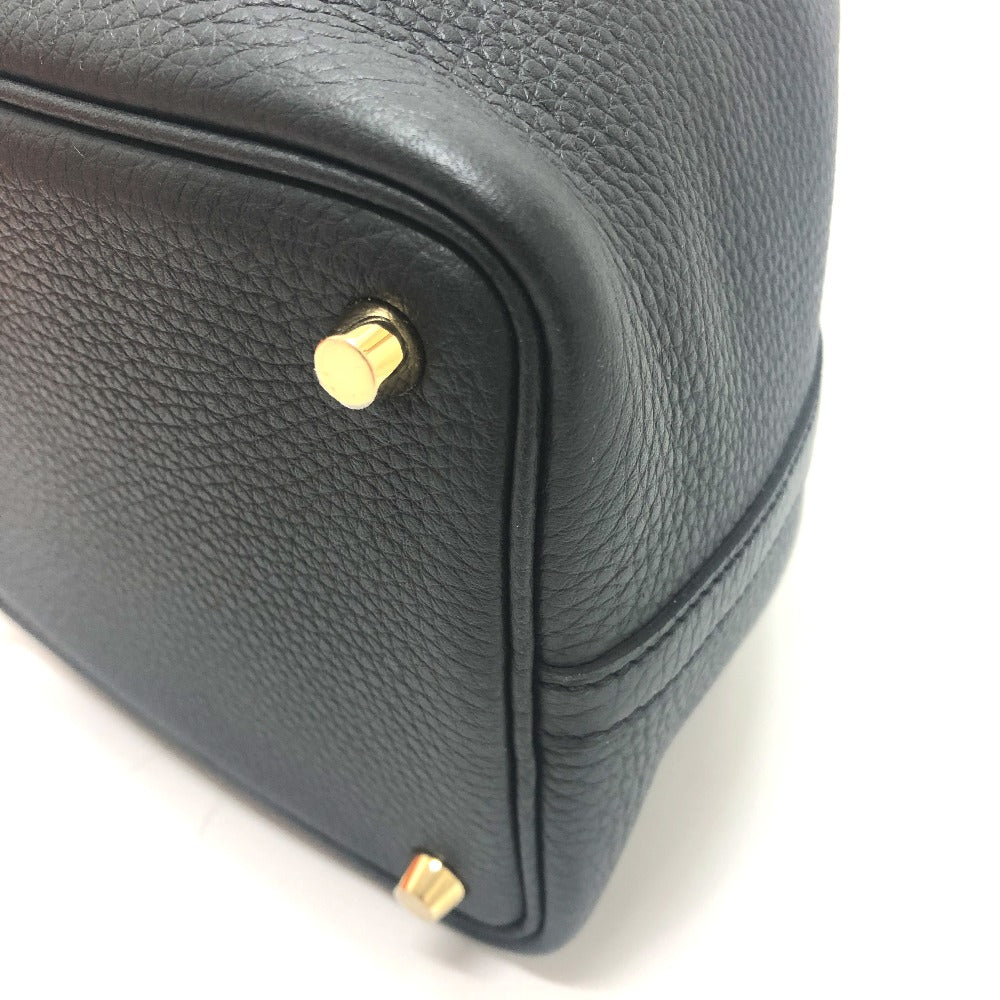 HERMES ピコタンロックPM ピコタン PM カバン バッグ K刻 ハンドバッグ トゴ レディース G金具 ブラック