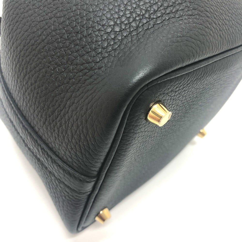 HERMES ピコタンロックPM ピコタン PM カバン バッグ K刻 ハンドバッグ トゴ レディース G金具 ブラック