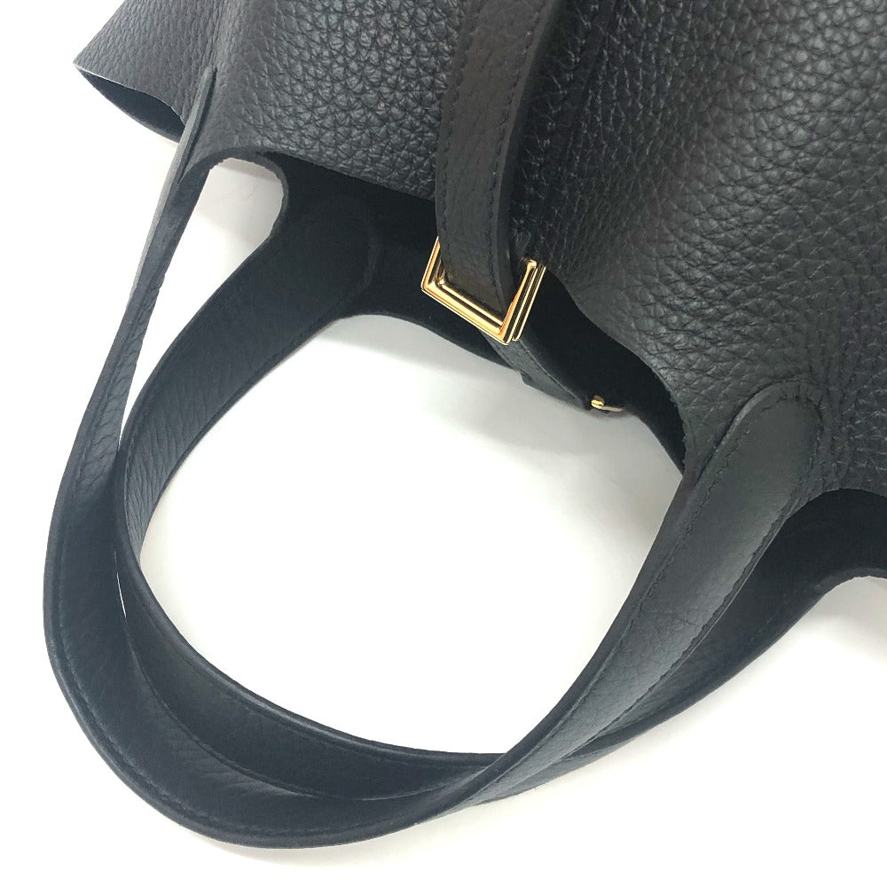 HERMES ピコタンロックPM ピコタン PM カバン バッグ K刻 ハンドバッグ トゴ レディース G金具 ブラック