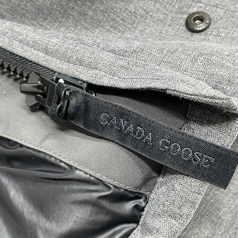 CANADA GOOSE 2581M Clarence Coat, Men's Gray Down Jacket with Fur Hood