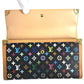 LOUIS VUITTON Ｍ92658 ポルトトレゾール インターナショナル 三つ折り 財布 ウォレット ロングウォレット 長財布 モノグラムマルチカラーキャンバス ユニセックス ノワール ブラック