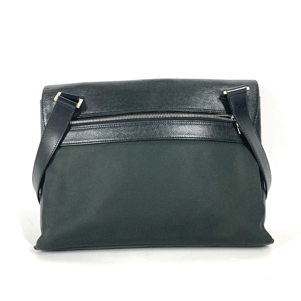 LOUIS VUITTON M30882 Taiga Saratov GM 2-Way Bag, Shoulder Bag, Crossbody Bag, Tote Bag, Nylon, Women's, Ardoise Green