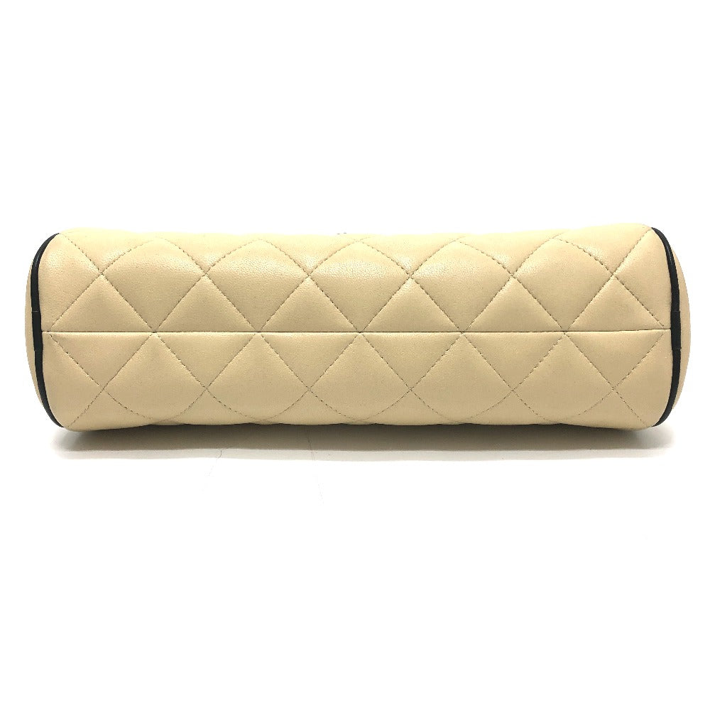 CHANEL AP5254 Spring/Summer 2026 Chain Clutch Chain Handbag, Shoulder Bag, Crossbody Bag Shoulder Bag Lambskin Leather Beige/Black Used