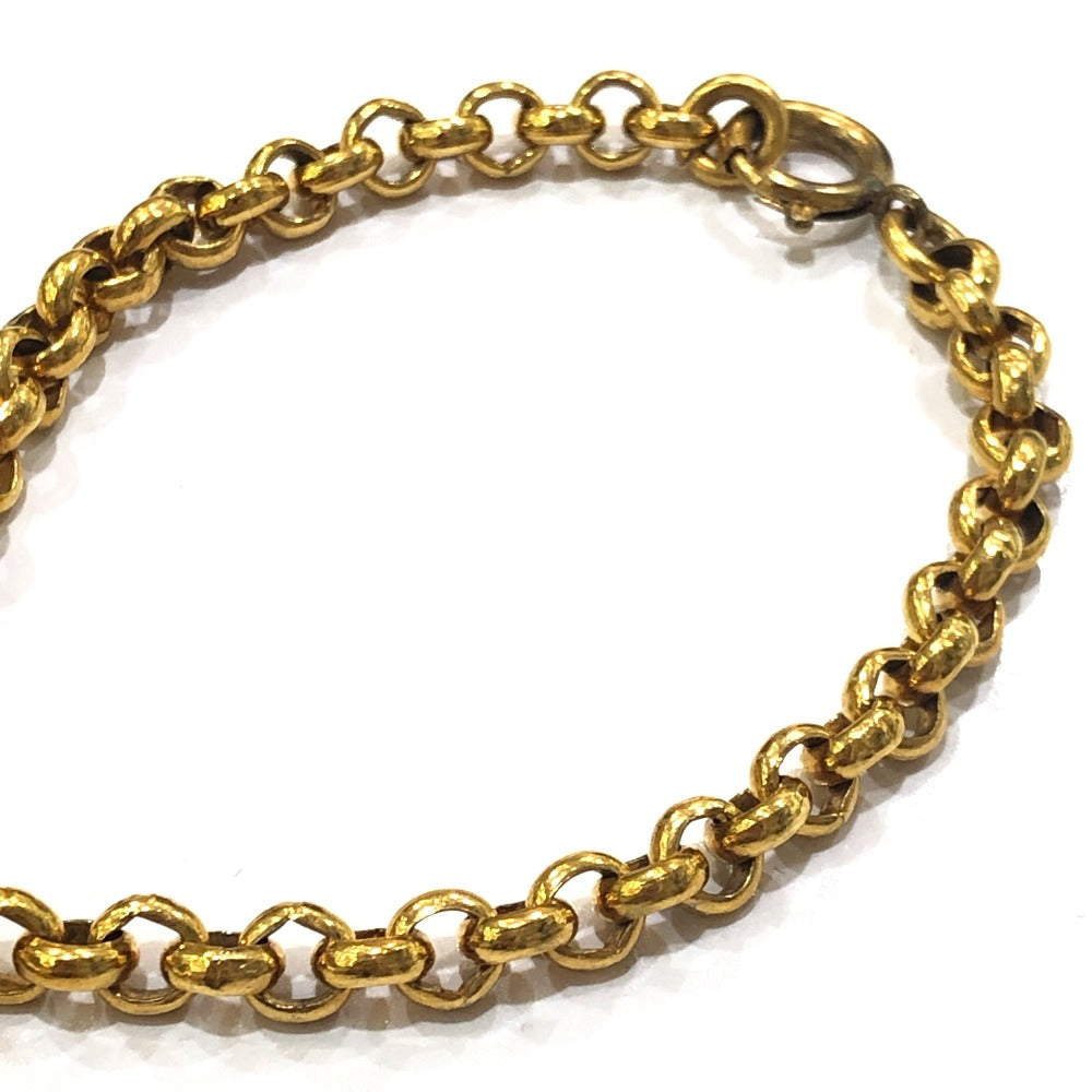 CELINE Vintage Montaigne Logo Charm Bracelet, Fashion Jewelry, Women's, Gold