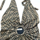 FENDI Apparel Zucca Swimwear Swimsuit Swimsuit Polyurethane Women's Brown