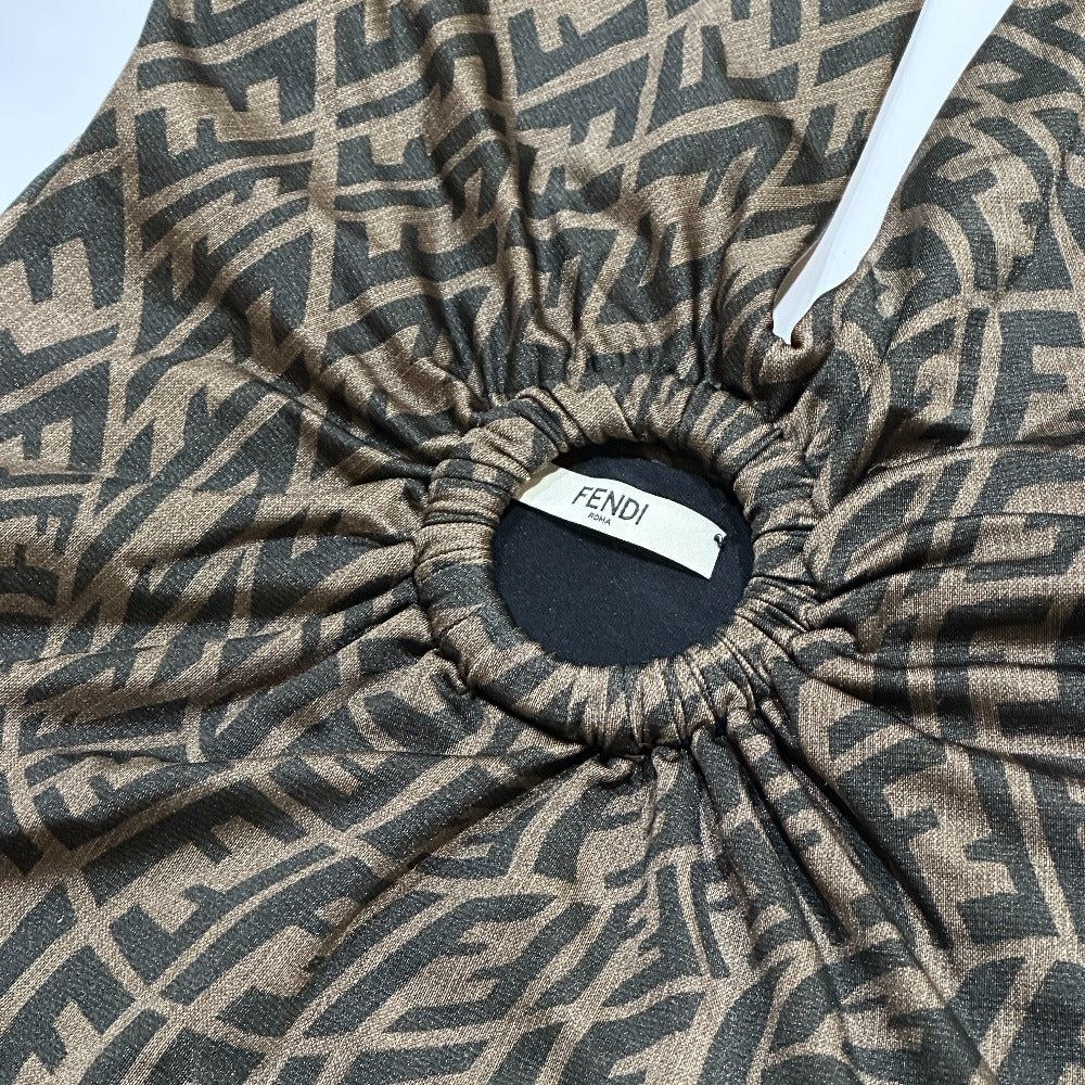 FENDI Apparel Zucca Swimwear Swimsuit Swimsuit Polyurethane Women's Brown