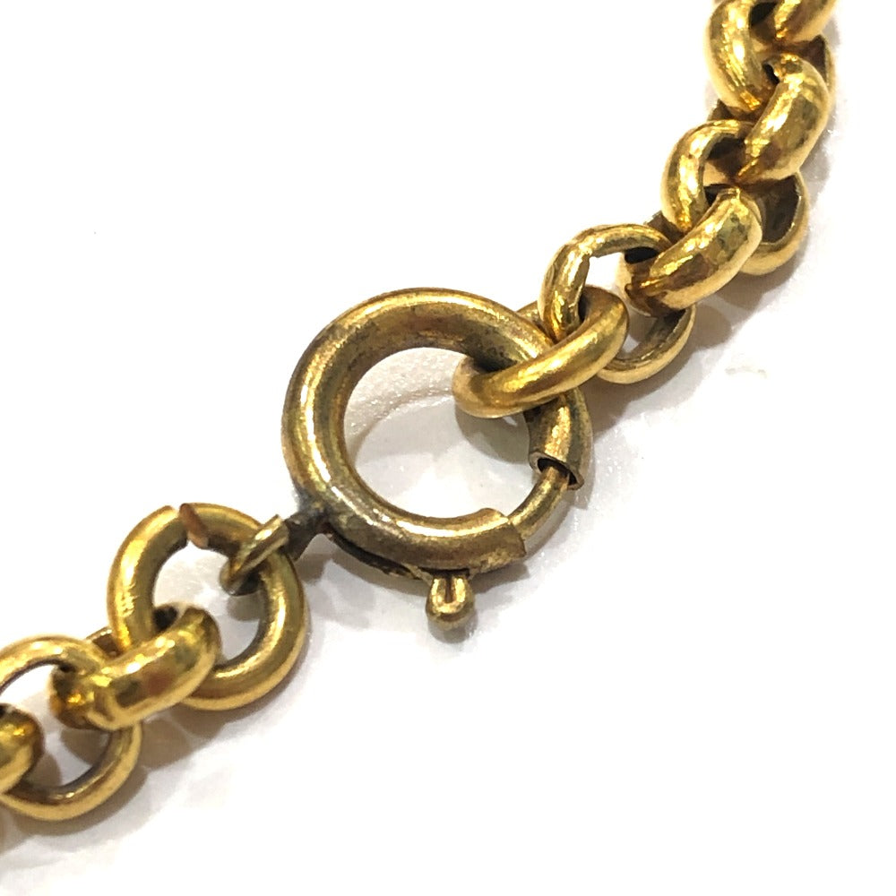CELINE Vintage Montaigne Logo Charm Bracelet, Fashion Jewelry, Women's, Gold