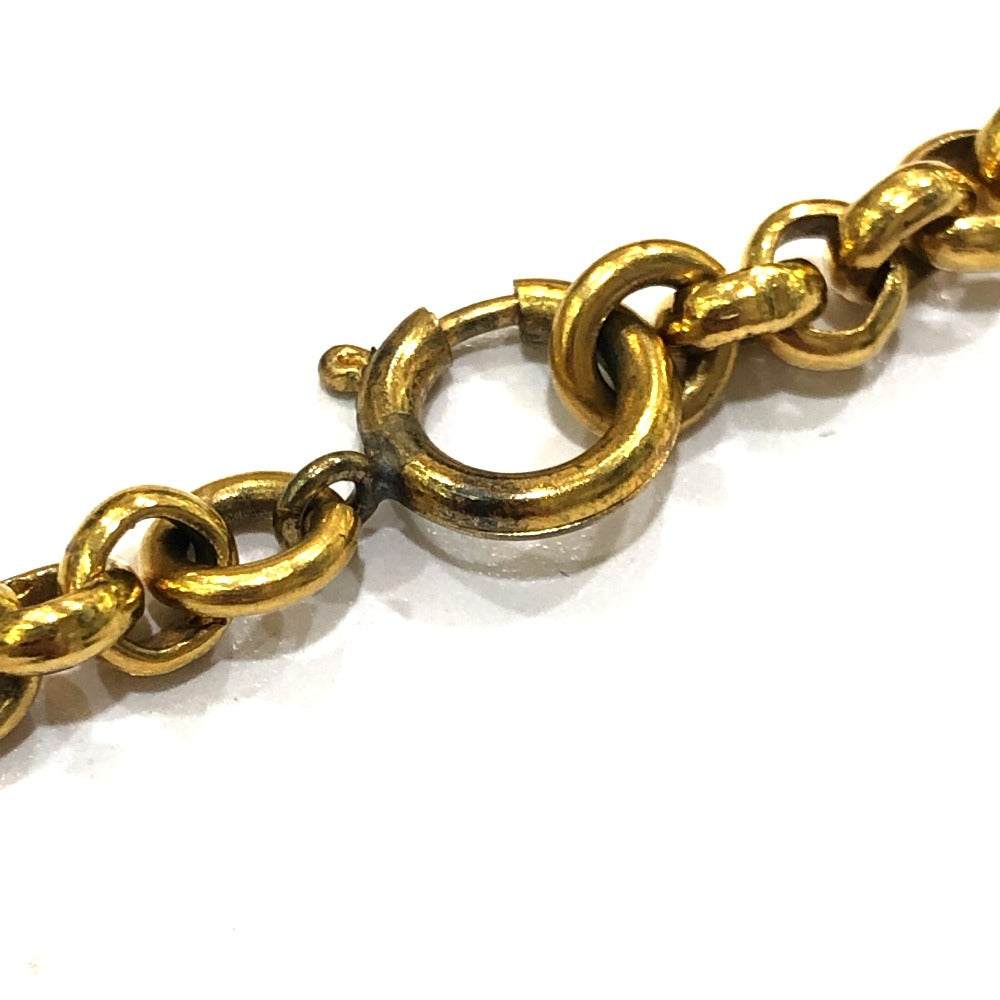 CELINE Vintage Montaigne Logo Charm Bracelet, Fashion Jewelry, Women's, Gold