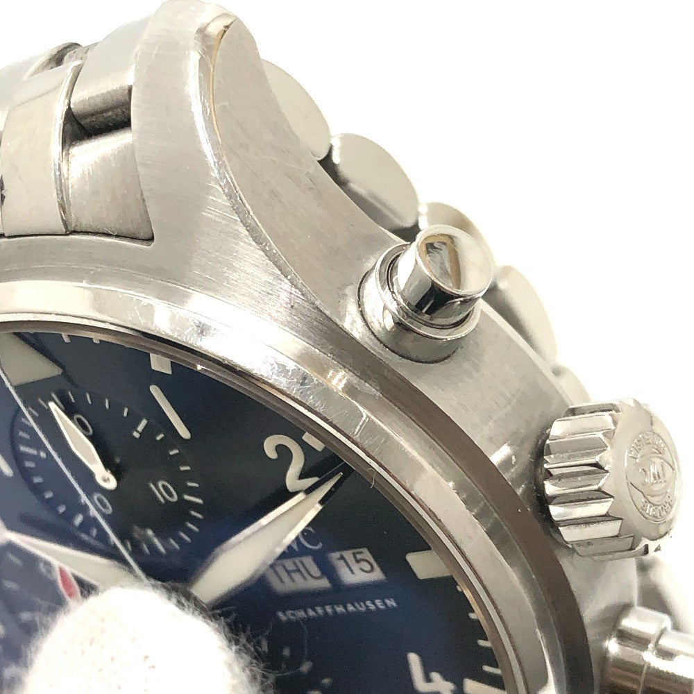 IWC SCHAFFHAUSEN IW377717 Pilot's Watch Petite Prince Day-Date Chronograph Automatic The Little Prince Wristwatch SS Silver Used