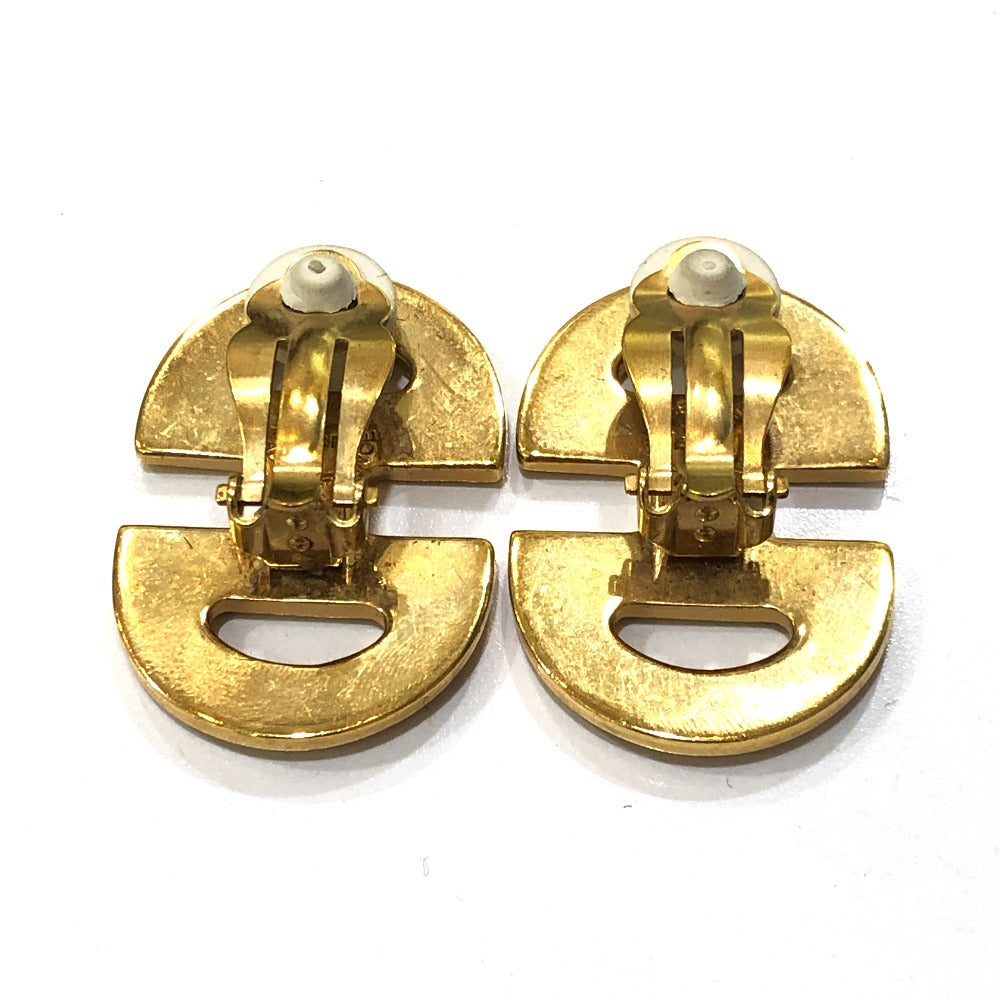 CELINE ヴィンテージ ロゴ アクセサリー ファッションジュエリー クリップ式 イヤリング メタル レディース ゴールド