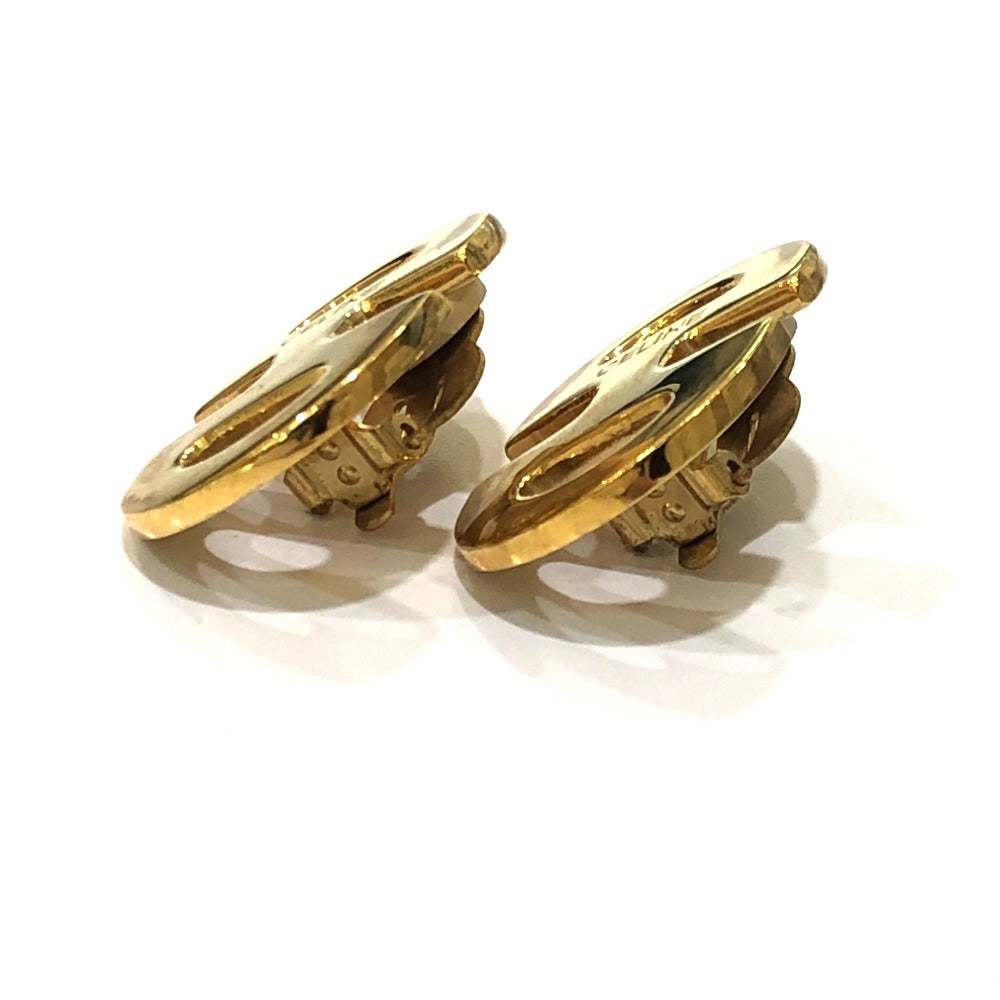 CELINE ヴィンテージ ロゴ アクセサリー ファッションジュエリー クリップ式 イヤリング メタル レディース ゴールド