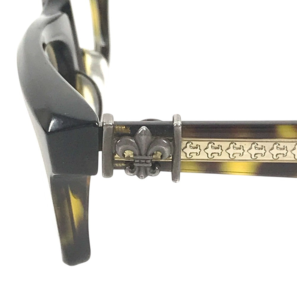 CHROME HEARTS SPLAT-A Tortoiseshell Pattern Non-Prescription Eyeglasses (Fashion Glasses) glasses Plastic Brown Used