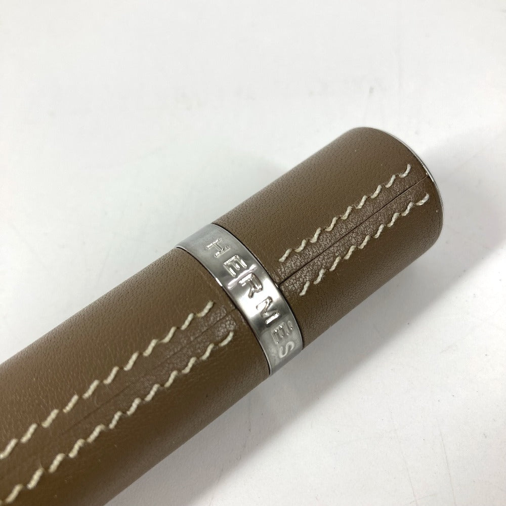 HERMES パフュームケース レフィラブル アトマイザー フレグランススプレー トラベルスプレー 香水ケース 香水入れ 小物入れ レザー ユニセックス エトゥープ