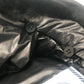 PRADA 290796 22AW Triangle Plate Apparel Outerwear Fur-trimmed Down Jacket Nylon Women's Black