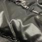 PRADA 290796 22AW Triangle Plate Apparel Outerwear Fur-trimmed Down Jacket Nylon Women's Black