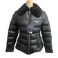 PRADA 290796 22AW Triangle Plate Apparel Outerwear Fur-trimmed Down Jacket Nylon Women's Black