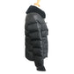 PRADA 290796 22AW Triangle Plate Apparel Outerwear Fur-trimmed Down Jacket Nylon Women's Black