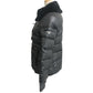 PRADA 290796 22AW Triangle Plate Apparel Outerwear Fur-trimmed Down Jacket Nylon Women's Black