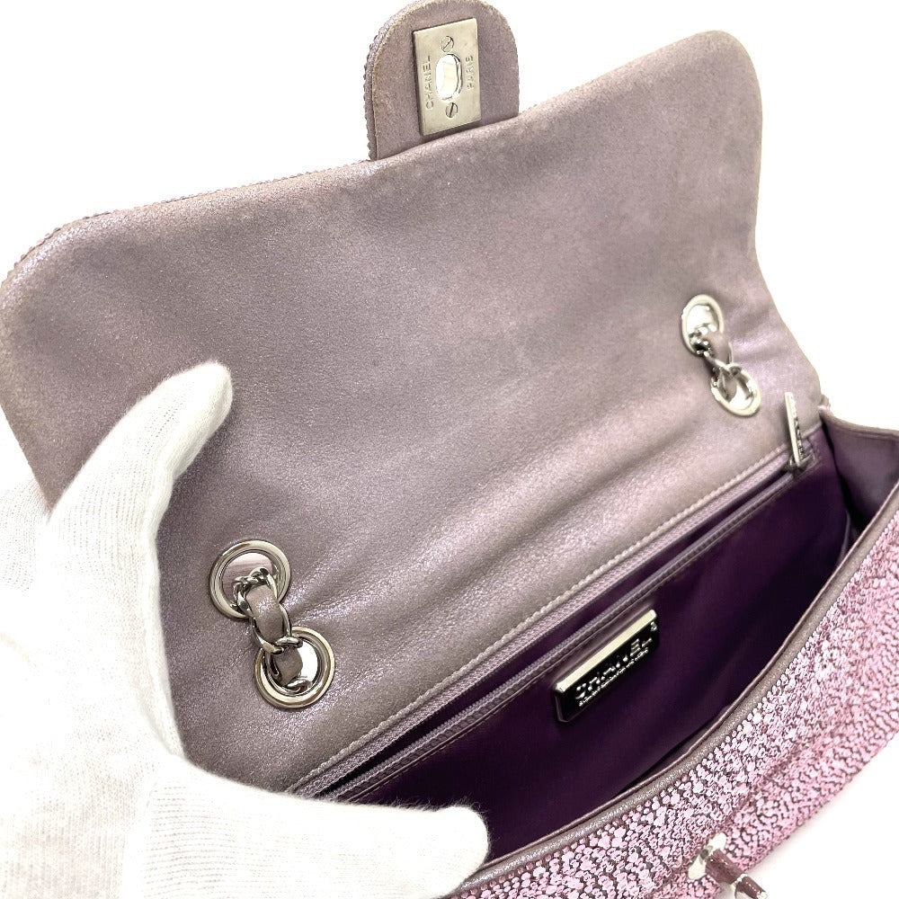 CHANEL ラスベガス ベラージオ店限定 CC ココマーク スワロフスキー カバン Wチェーン ショルダーバッグ スワロフスキー レディース ピンク - brandshop-reference