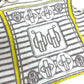 HERMES Button-Collar Striped Knit Sweater, Cashmere, Women's, White x Gray x Yellow