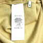 GUCCI 501400 Ribbon Apparel Top, Short Sleeve Cashmere Knit, Women's, Beige