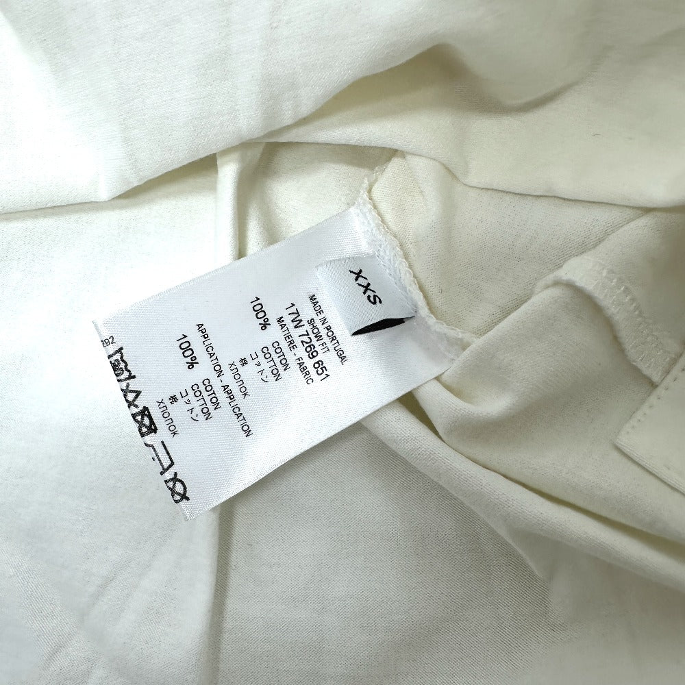 GIVENCHY 17W7269651 Printed Embroidered Oversized Long Sleeve T-Shirt Dress, Cotton, Unisex, White, Red and White