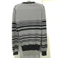 DOLCE &amp; GABBANA GP003K Border Patch Flower Cactus Pistol Long Sleeve Cashmere Sweater Men's Black/White