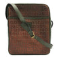FENDI Zucchino Zucca Logo Pochette, Vintage, Adjustable Shoulder Bag, PVC/Leather, Women's, Brown, Khaki, Brown