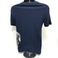 LOUIS VUITTON Chapman Horse and Zebra Print Short Sleeve T-Shirt, Cotton, Men's, Navy Blue