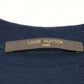 LOUIS VUITTON Chapman Horse and Zebra Print Short Sleeve T-Shirt, Cotton, Men's, Navy Blue