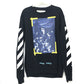 OFF-WHITE OMBA003F17003016 Seeing Things CARAVAGGIO PAINTING Rosario Sweatshirt, Men's, Black, Cotton