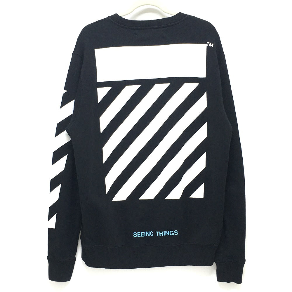 OFF-WHITE OMBA003F17003016 Seeing Things CARAVAGGIO PAINTING Rosario Sweatshirt, Men's, Black, Cotton