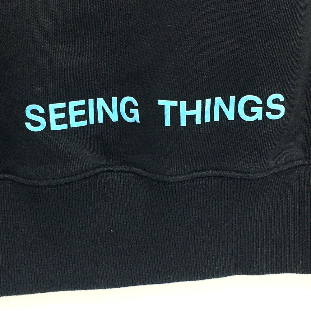 OFF-WHITE OMBA003F17003016 Seeing Things CARAVAGGIO PAINTING Rosario Sweatshirt, Men's, Black, Cotton