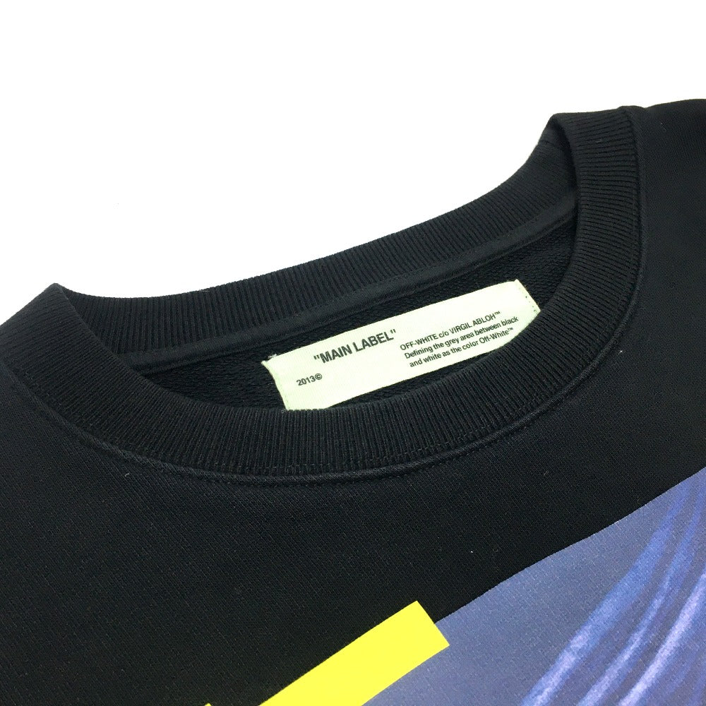 OFF-WHITE OMBA003F17003016 Seeing Things CARAVAGGIO PAINTING Rosario Sweatshirt, Men's, Black, Cotton