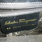 Salvatore Ferragamo AQ-212193 Gancini Shoulder Bag/Handbag, 2-Way Leather, Women's, Black