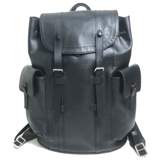 LOUIS VUITTON M50159 Epi Christopher PM Backpack, Epi Leather, Men's, Black