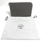 HERMES L-shaped zipper zip computer bag, clutch bag, Epson, unisex, Etoupe, gray