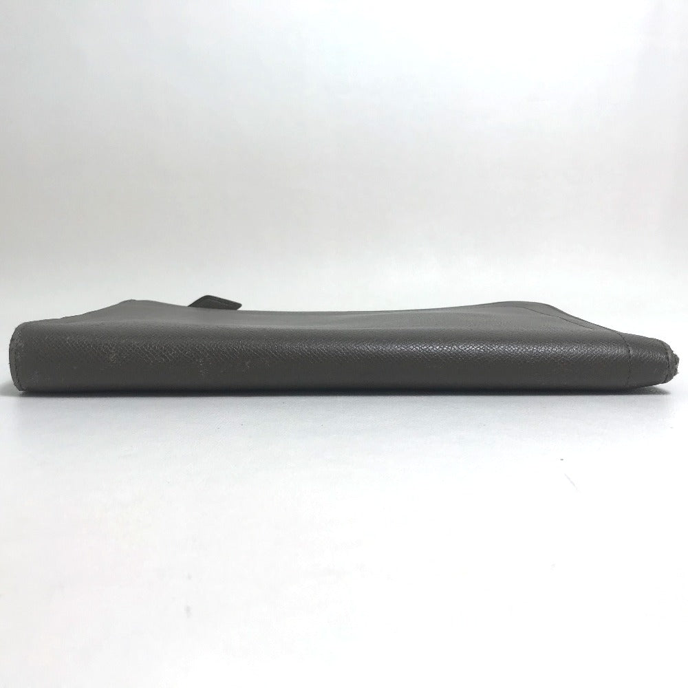 HERMES L-shaped zipper zip computer bag, clutch bag, Epson, unisex, Etoupe, gray