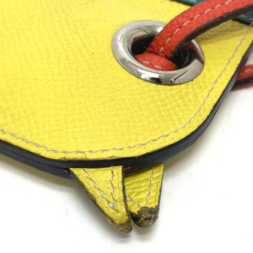 HERMES Horse Camaieu Bag Key Ring Charm Bag Charm Keychain Epsom Women's Lime/Blue Zephyr/Malachite/Orange Poppy
