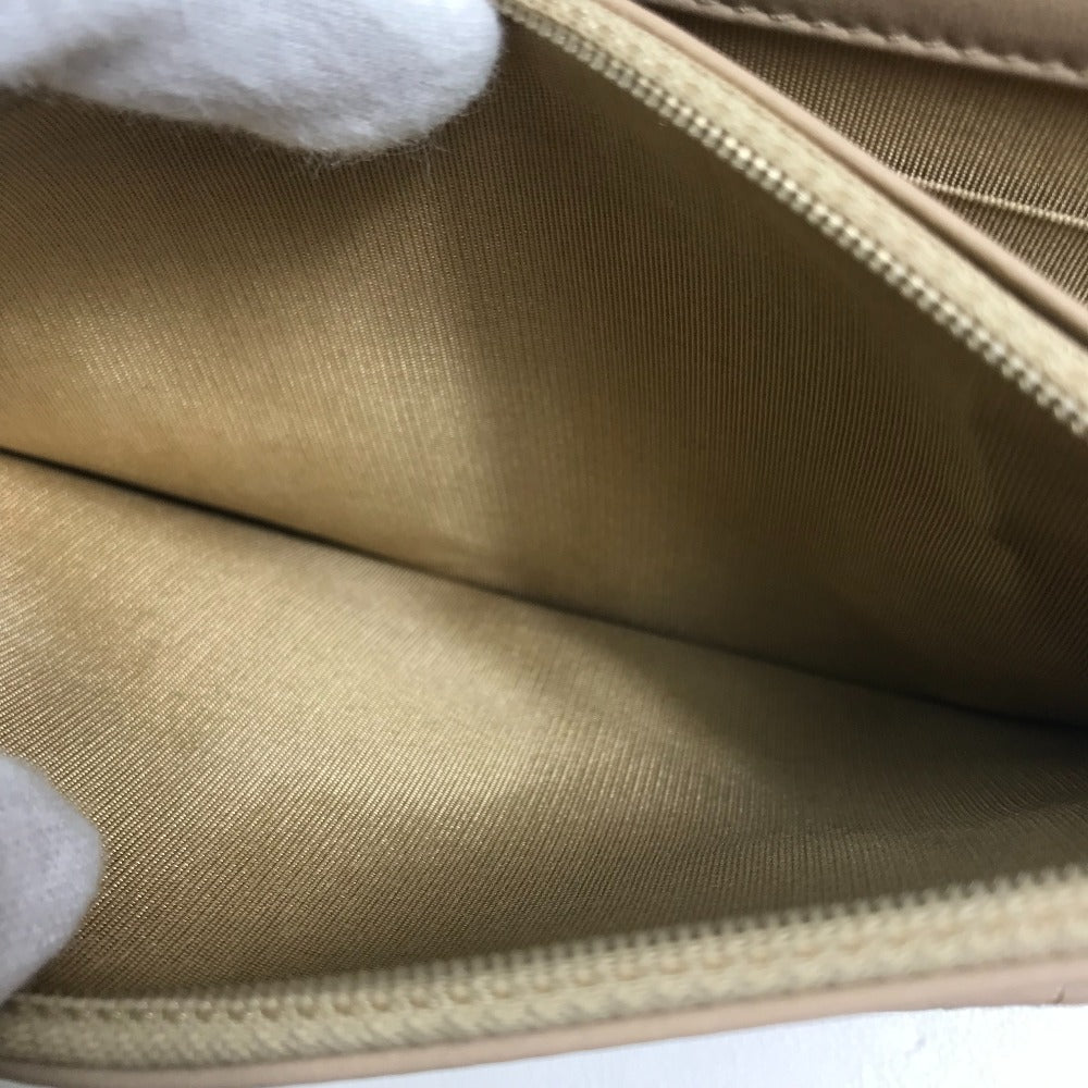 CHANEL CC Coco Mark Matelasse Design Chain Wallet Shoulder Bag Long Wallet Women's Beige Lambskin