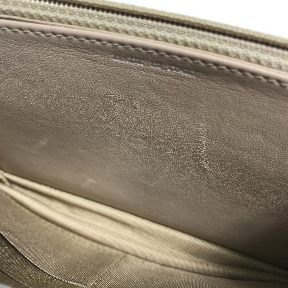 CHANEL CC Coco Mark Matelasse Design Chain Wallet Shoulder Bag Long Wallet Women's Beige Lambskin