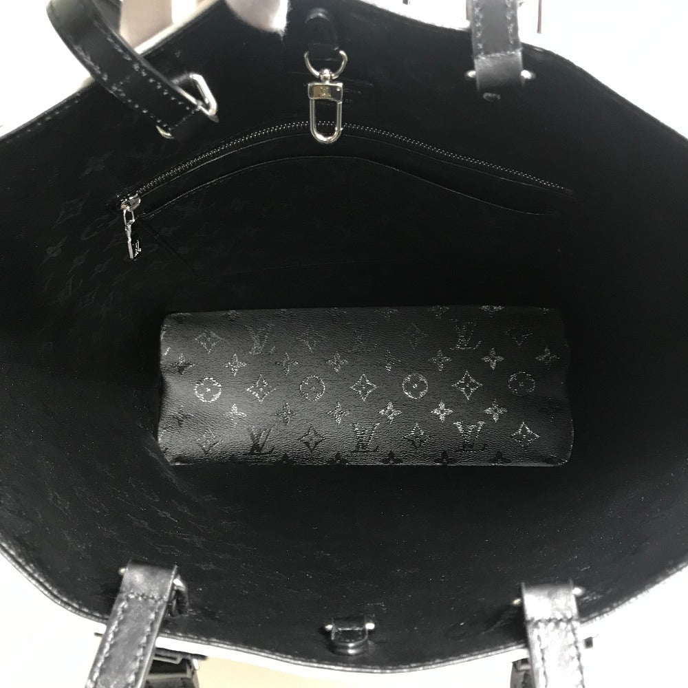 LOUIS VUITTON M45567 Tufted Monogram LVXUF Cabas Handbag Tote Bag in Coated Canvas, Unisex, White/Black
