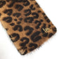 LOUIS VUITTON M72245 レオパード 豹柄 ヒョウ エシャルプ ヴィゾン ファーティペット マフラー ファー レディース ブラウン×ピンク